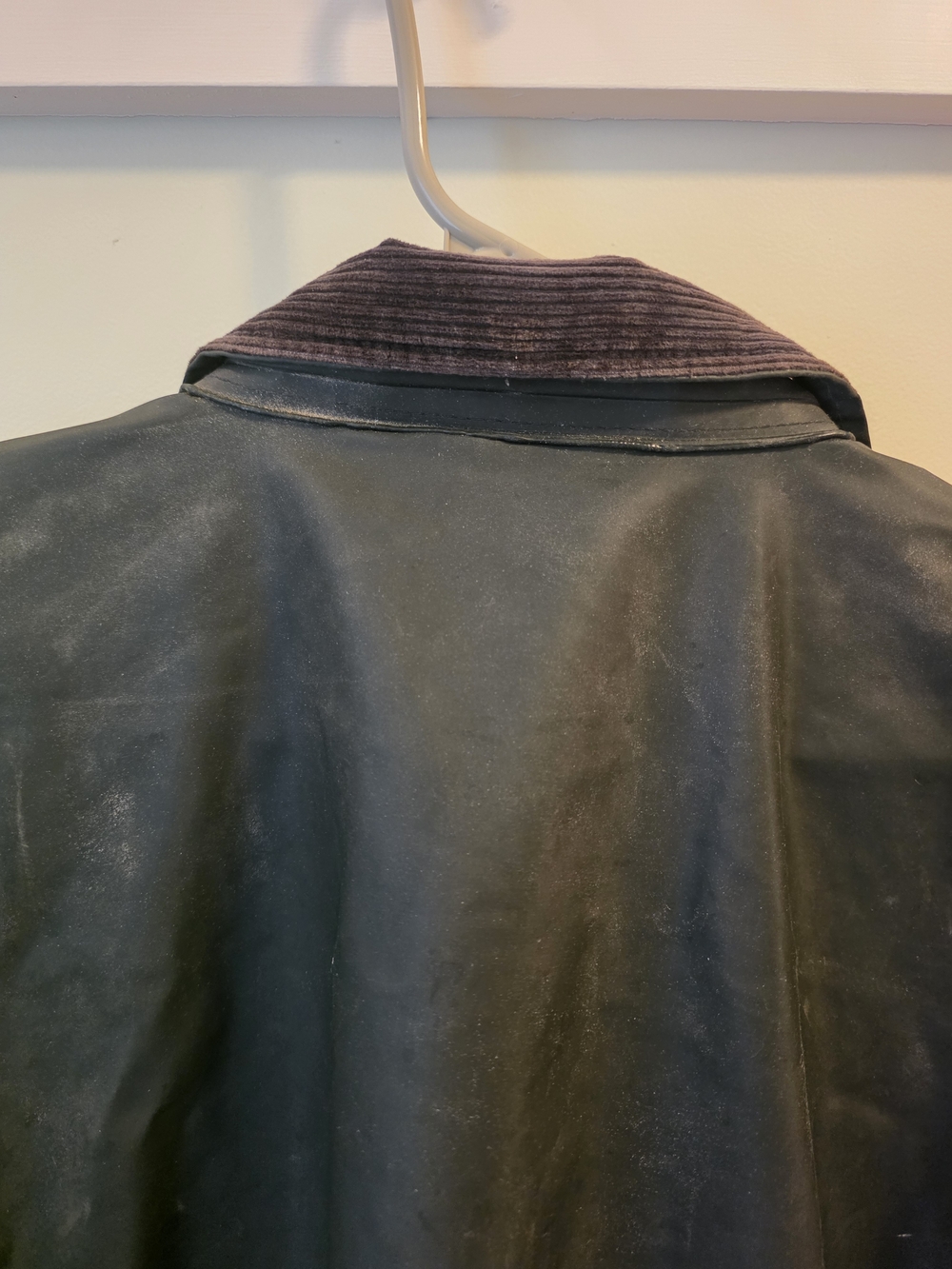 Carhartt Men's Dark Green Work Raincoat with Corduroy Collar - Picture 7 of 7